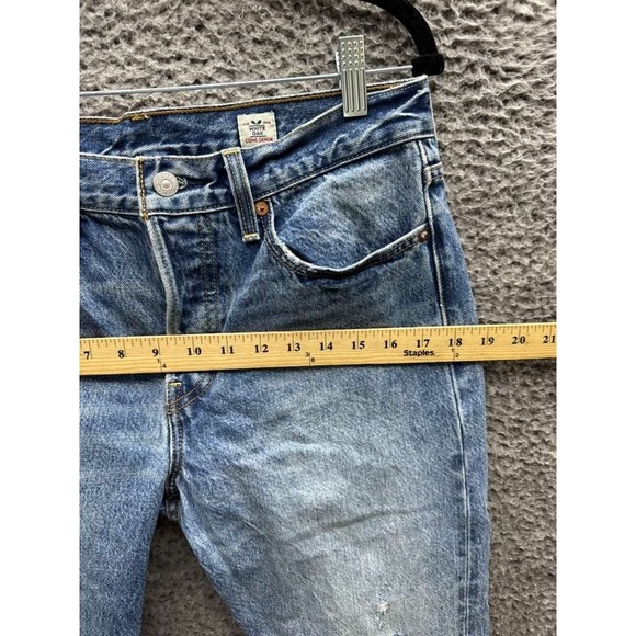 Levi's White Oak Cone Denim Selvedge Button Fly Jeans Blue Women's Size 30 - Picture 13 of 16